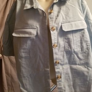 Linen blend over jacket/top